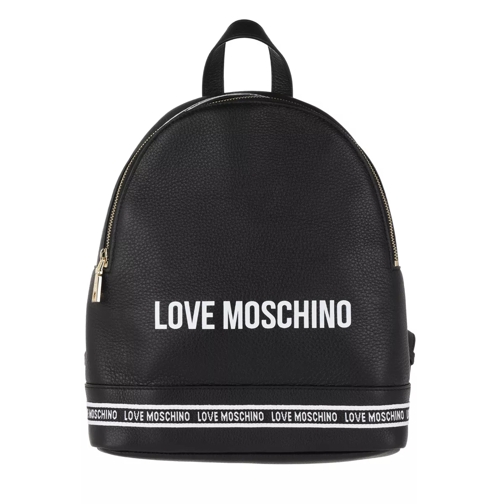 Love Moschino Borsa Vit Natural Grain Mix Backpack Nero Rugzak