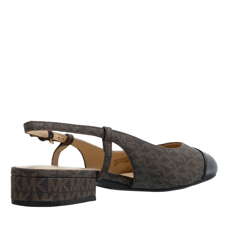MICHAEL Michael Kors Ballerinas Perla Flex Sling Flat Blk/Brown(Image 4)