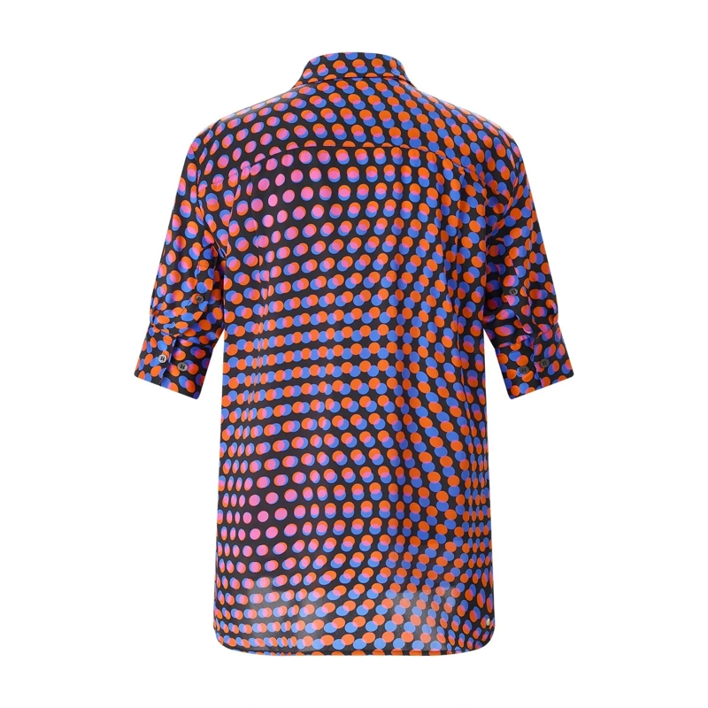 Dries Van Noten Chemisier Hemdbluse aus Seide mehrfarbig(Image 3)