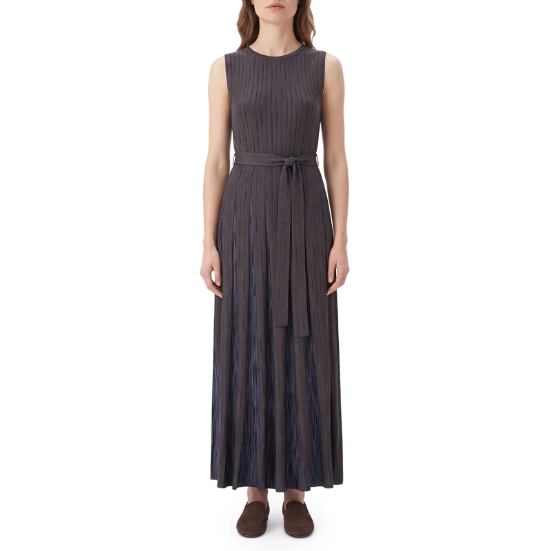 Missoni Robe longue Maxikleid aus Viskose-Mix blau(Image 2)