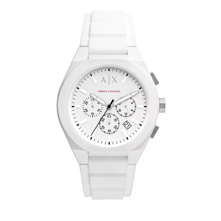 Armani exchange watch deals white