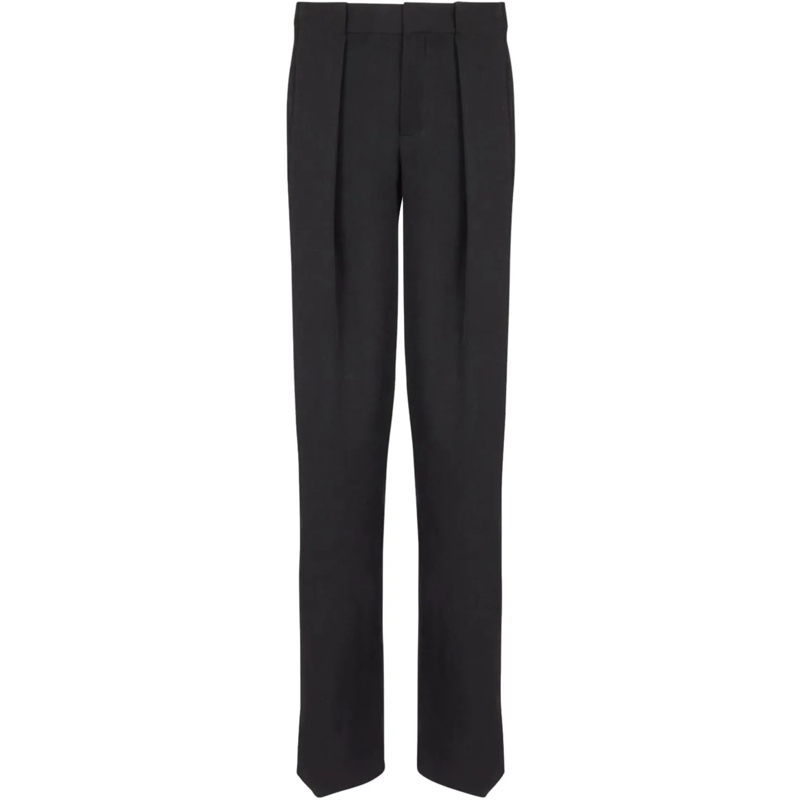 Balmain Jeans à jambe droite Trousers Black schwarz