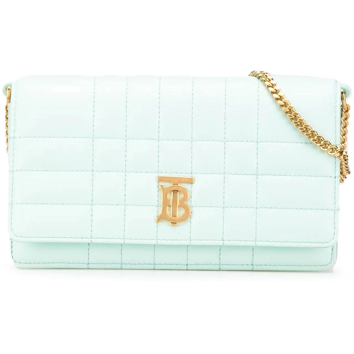 Burberry Clutch 2018-2024 Quilted Leather Lola Clutch on Chain grün