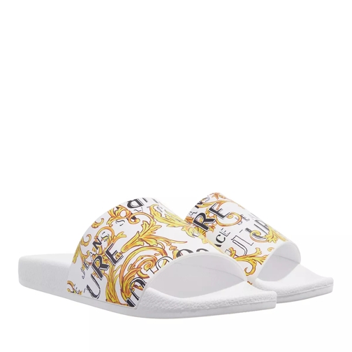 Versace Jeans Couture Fondo Shelly White/Gold Slide