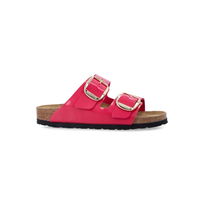 Birkenstock Sandalen Birko-Flor Patent Arizona Sandals With Oversized B Burgundy