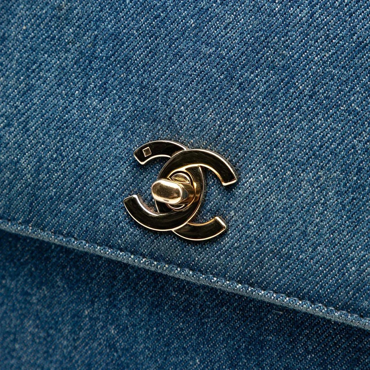 Thumbnail - Chanel Crossbody Bags - CC Denim Kelly Top Handle Bag - Gr. unisize - in Blau - für Damen