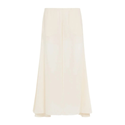 Chloé  White Silk Pants Neutrals