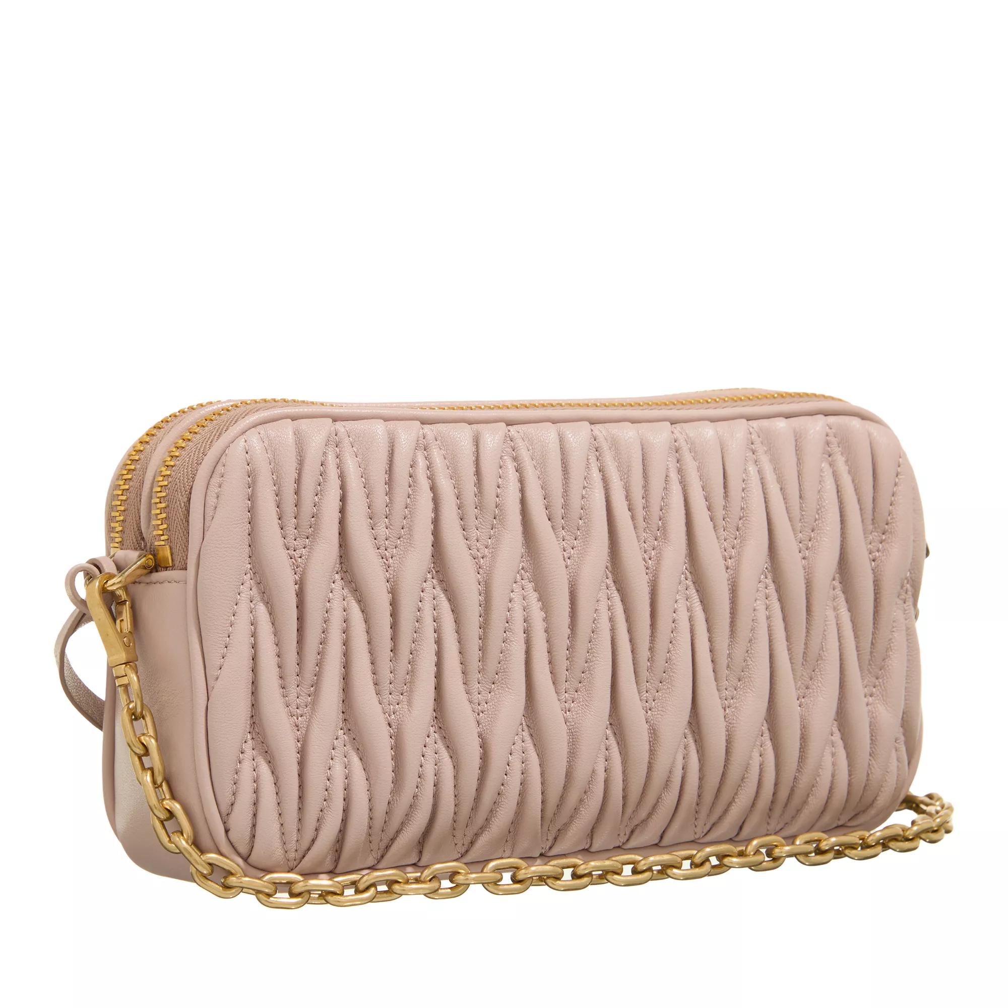 Miu Crossbody bags Shoulder Bag in poeder roze