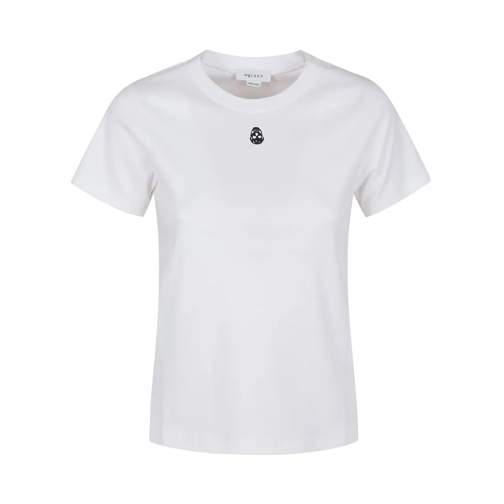 Alexander McQueen T-Shirts White Cotton T-Shirt White