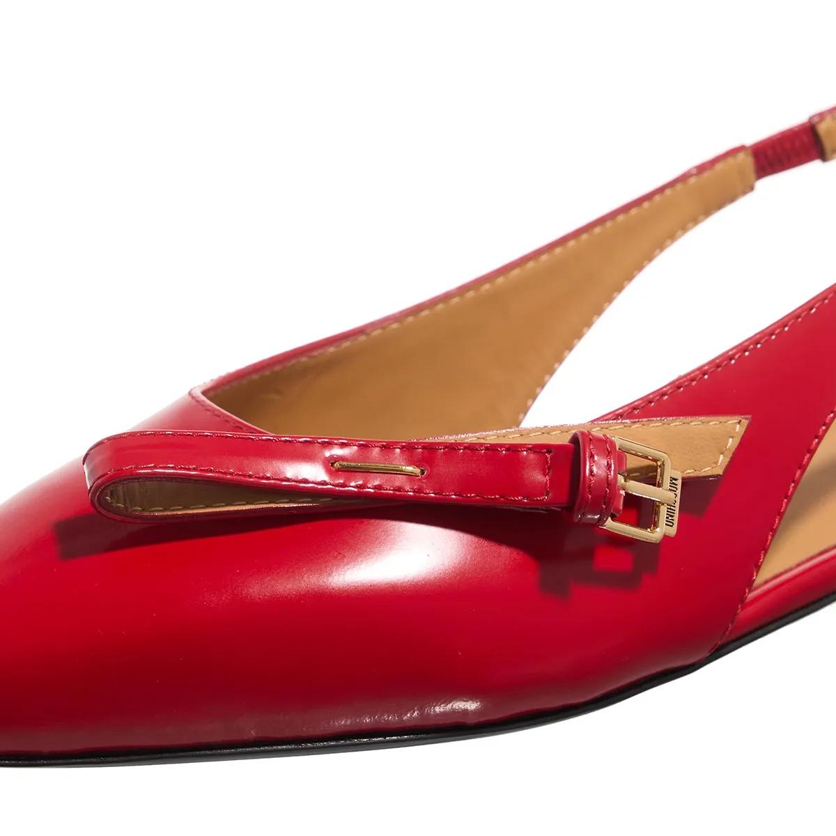 Thumbnail - Moschino Hohe Schuhe - Buckled Bow - Gr. 37 (EU) - in Rot - für Damen