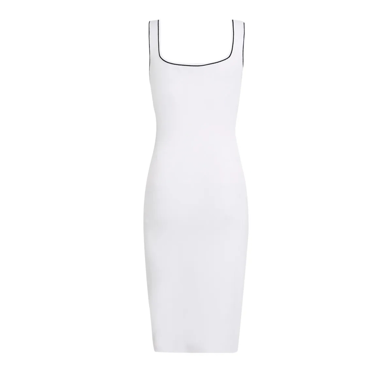 Karl Lagerfeld Kleid KARL ESSENTIAL STRICKKLEID weiss (Image 6)