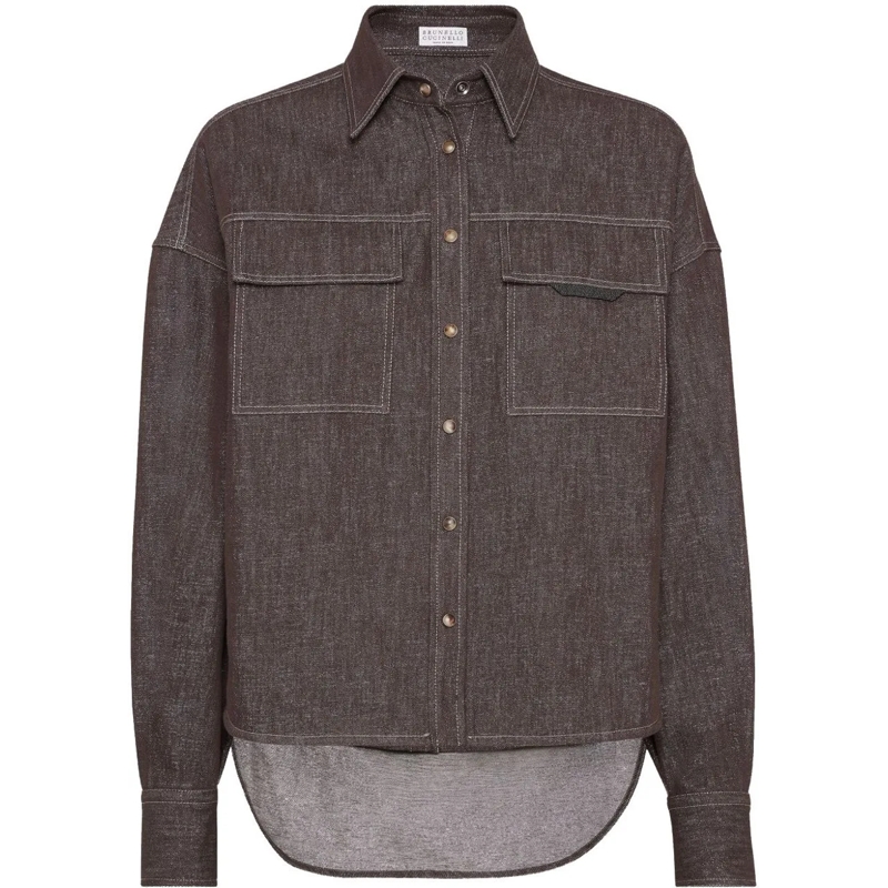 Brunello Cucinelli Bluse Shirts Brown braun