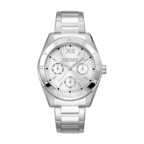 DKNY Automatikuhr Quarzuhr Chambers Multi Sport silber