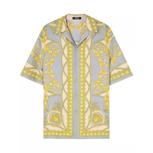 Versace Multicolored Le Coupe Des Dieux Silk Shirt Multicolor 