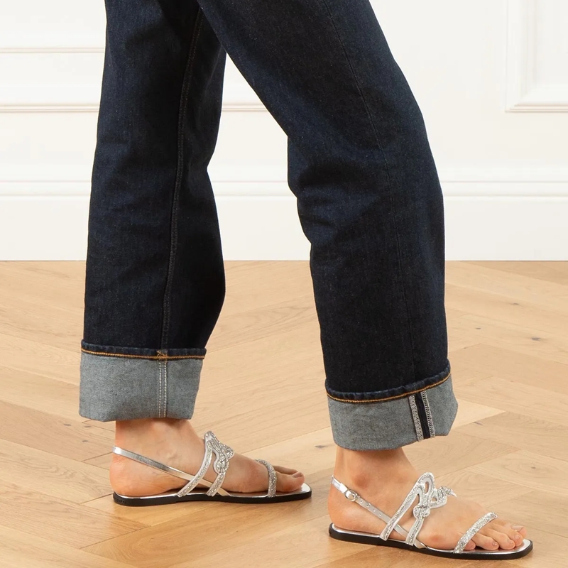 Karl Lagerfeld Sandalen Olympia Karl Signia Slide Heavy Glitter Silver(Image 4)