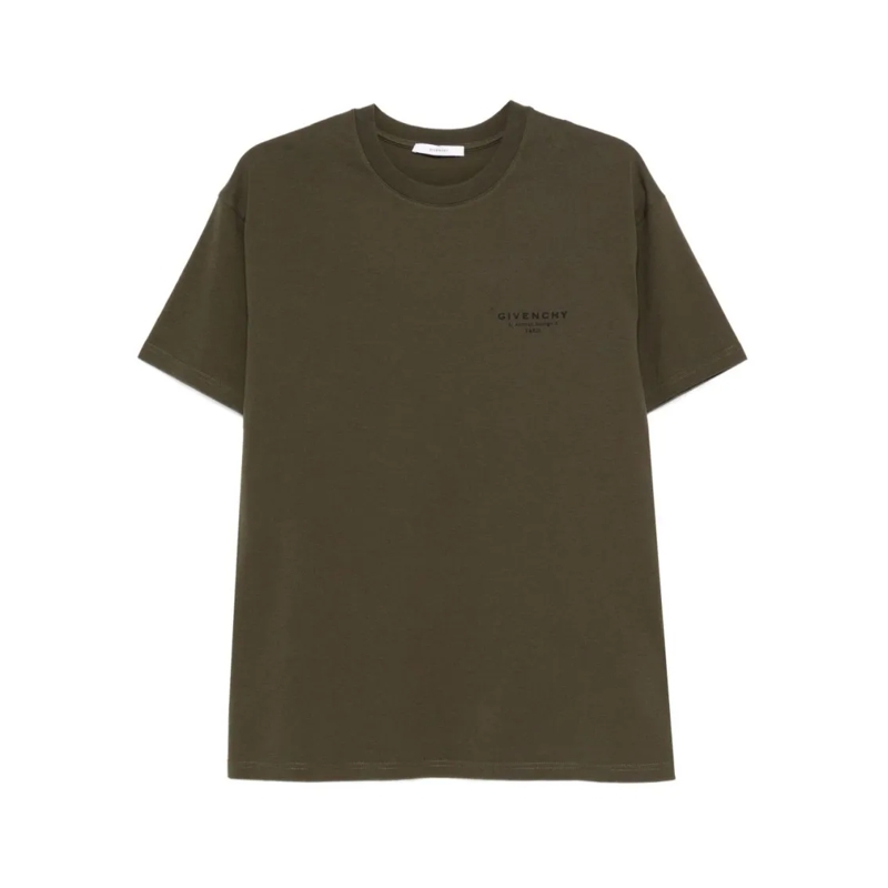 Givenchy T-shirt Khaki Crew Neck T-Shirt Black