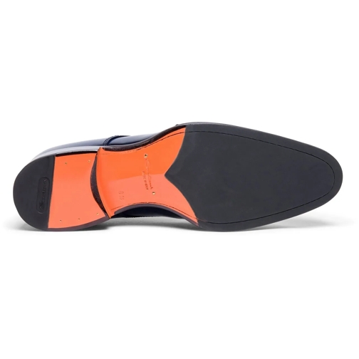 Santoni Claquette Men?s leather double monk shoe weiß (Image 3)