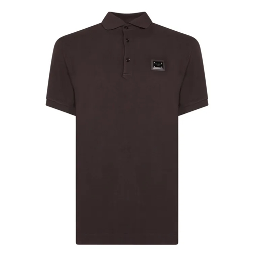 Dolce&Gabbana Brown Short Sleeve Polo Brown 