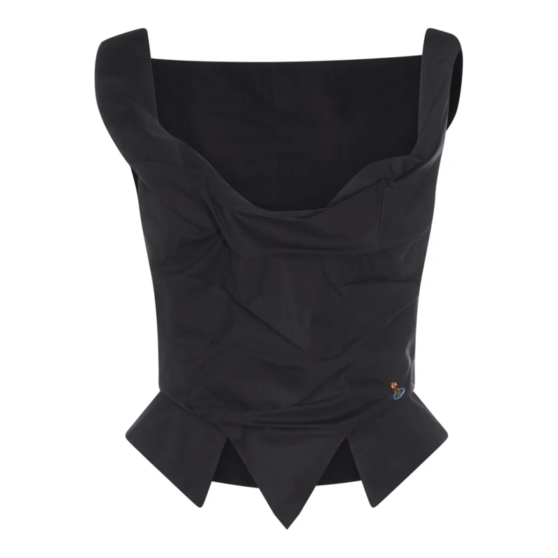 Vivienne Westwood Top Fitted Top In Classic Black Shade Black