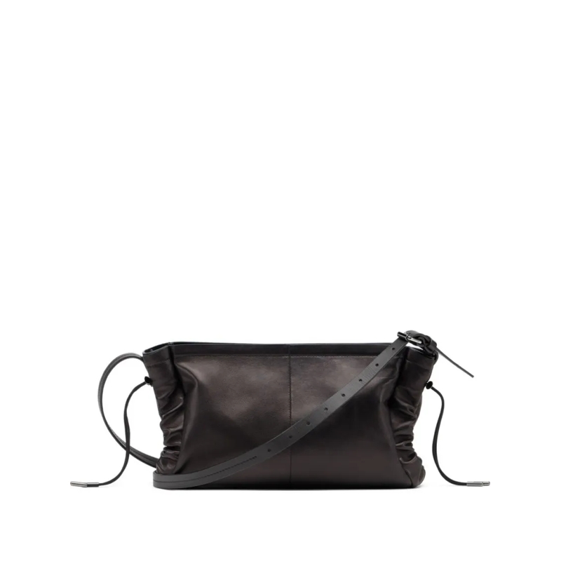 Maison Margiela Sac à bandoulière Rectangular Shoulder Bag In Smooth Lamb Leather Black