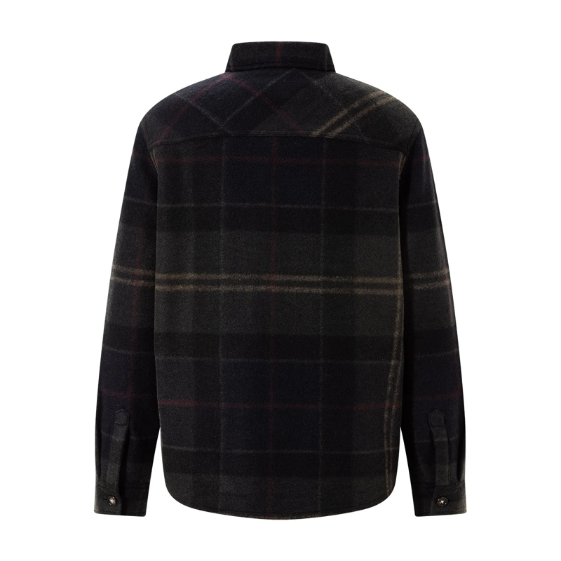 Barbour veste Overshirt Woodlane aus Wolle-Mix grau(Image 2)