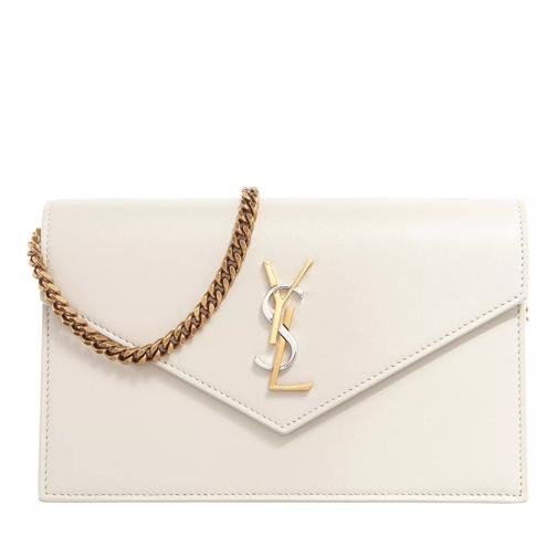 Saint Laurent Cassandra Envelope Chain Wallet Blanc Vintage Crossbody Bag