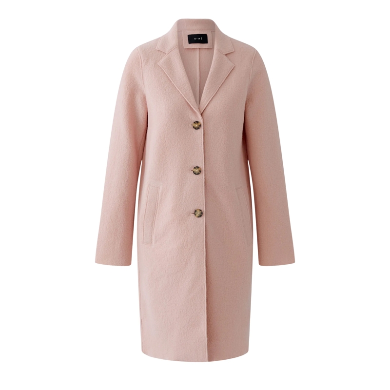 Oui Wollmantel Mantel MAYSON rosa