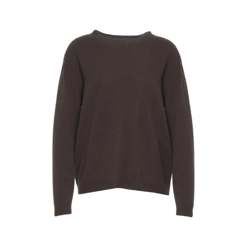 Jucca Pull Cashmere Sweater With Ribbed Cuffs And Hem Black