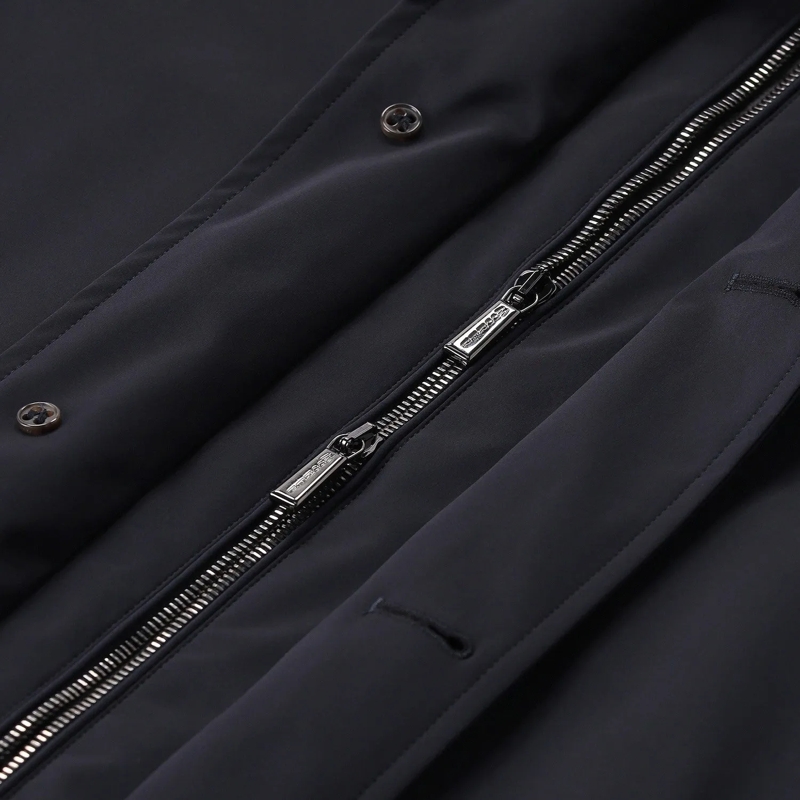 Moorer Übergangsmantel Kurzmantel Borromini dunkelblau(Image 4)