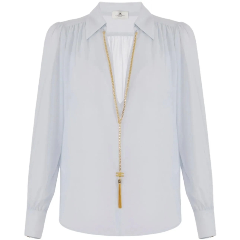 Elisabetta Franchi Chemisier Shirts Clear Blue blau
