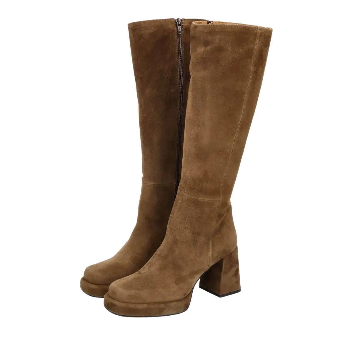 Thumbnail - Thea Mika Stiefeletten - Plateau-Stiefel - Gr. 37 (EU) - in Braun - für Damen
