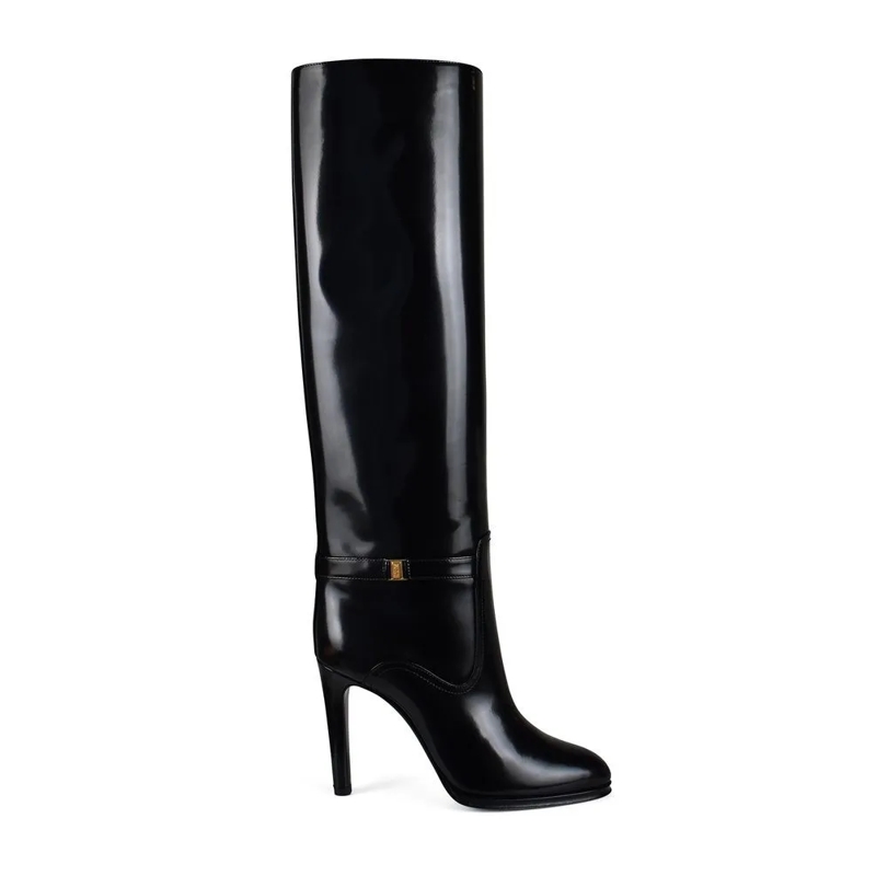 Saint Laurent Stiefel Diane Boots Black