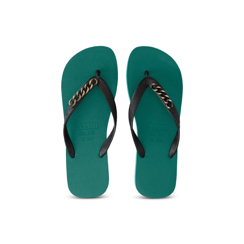 UZURII Flip Flops Zehentrenner Gold Small natur