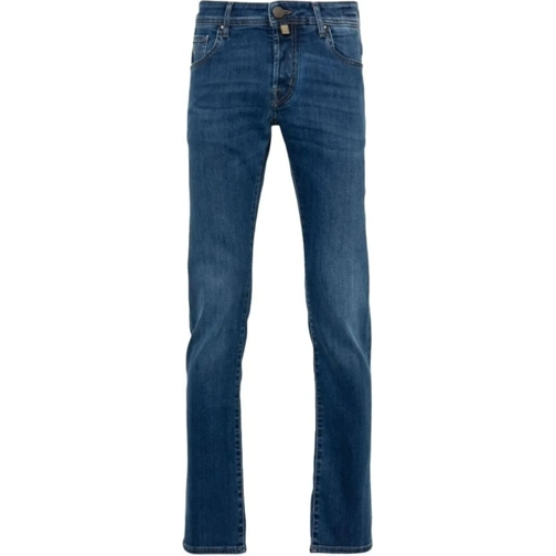 Jacob Cohen Casual Broek Trousers Denim Blue blau