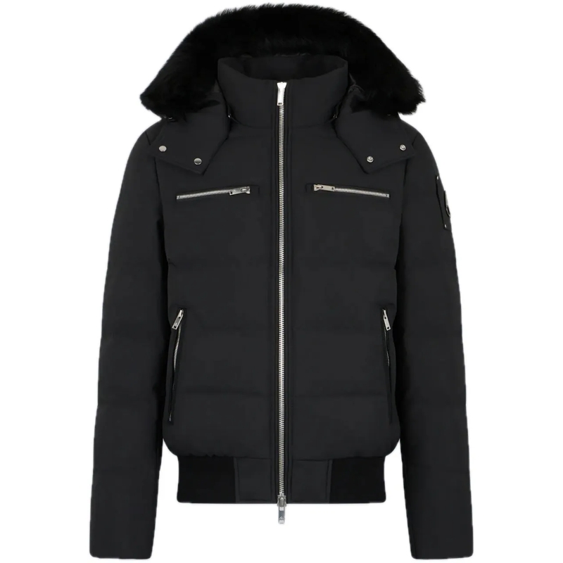 Moose Knuckles Doudoune Cloud Bomber Shearling Black schwarz