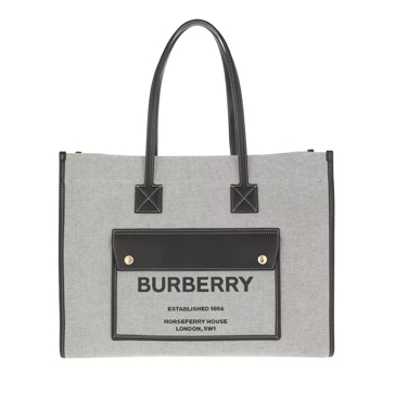 Burberry black sales tote bag