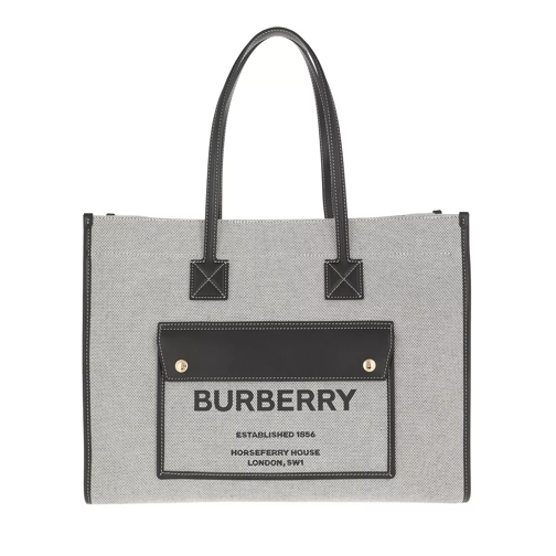 Burberry New Tote Bag Black Rymlig shoppingväska