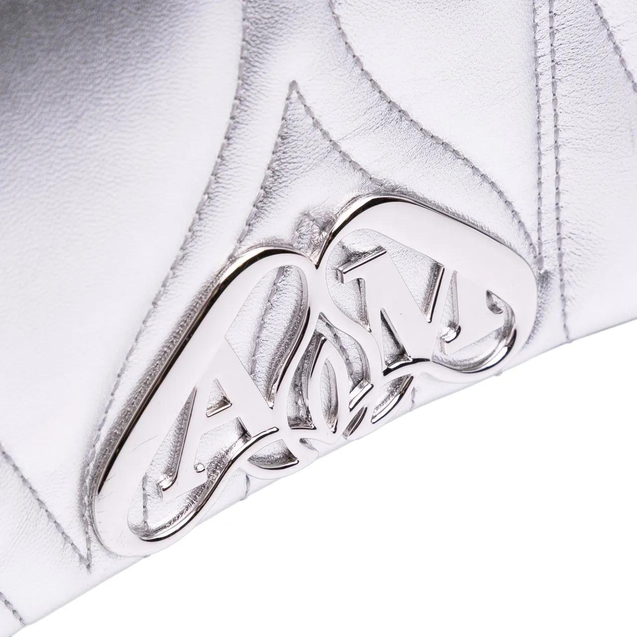 Thumbnail - Alexander McQueen Hobo Bags - Mini Lambskin The Seal Chain Crossbody - Gr. unisize - in Silber - für Damen