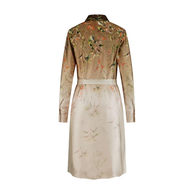 Riani Maxikleid Midikleid aus Viskose beige(Image 2)