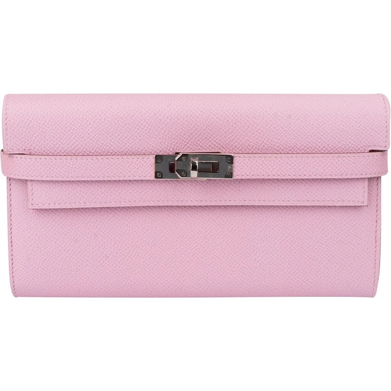 Hermès Geldbörse Hermes Sylvester Juane De Naples Verso Epsom Leath rot