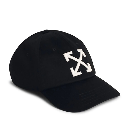 Off-White Hut 'Arrow' Black Cotton Cap Black