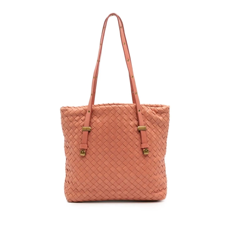 Bottega Veneta Shopper Mini Nappa Intrecciato Shopper Tote rose