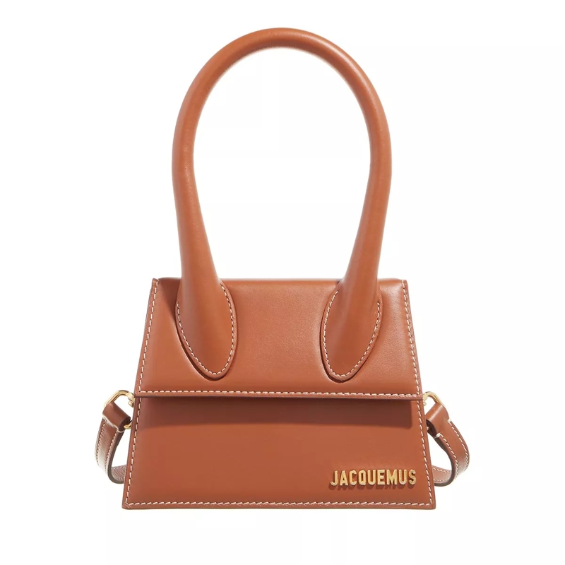 Jacquemus Satchel Le Chiquito Moyen Top Handle Bag Leather Light Brown
