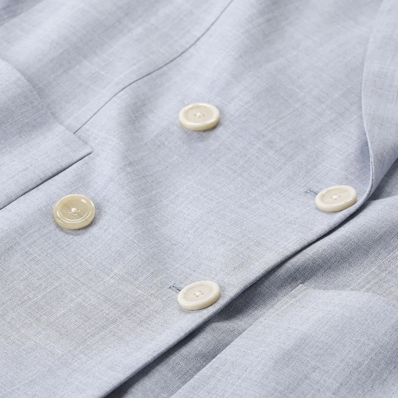 Lardini Blazer Blazer aus Wolle, Seide & Leinen blau(Image 3)