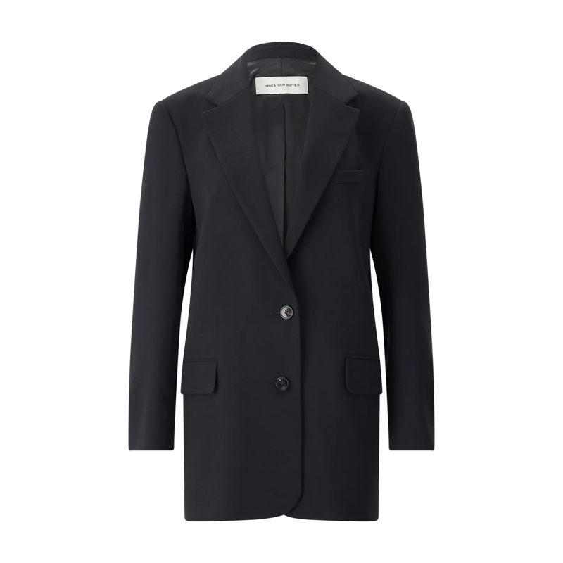 Dries Van Noten Blazer Langer Blazer schwarz