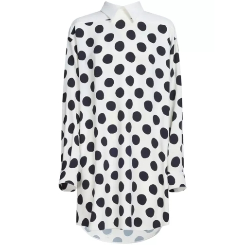 Marni Polka-Dots White/Black Mini Dress White 