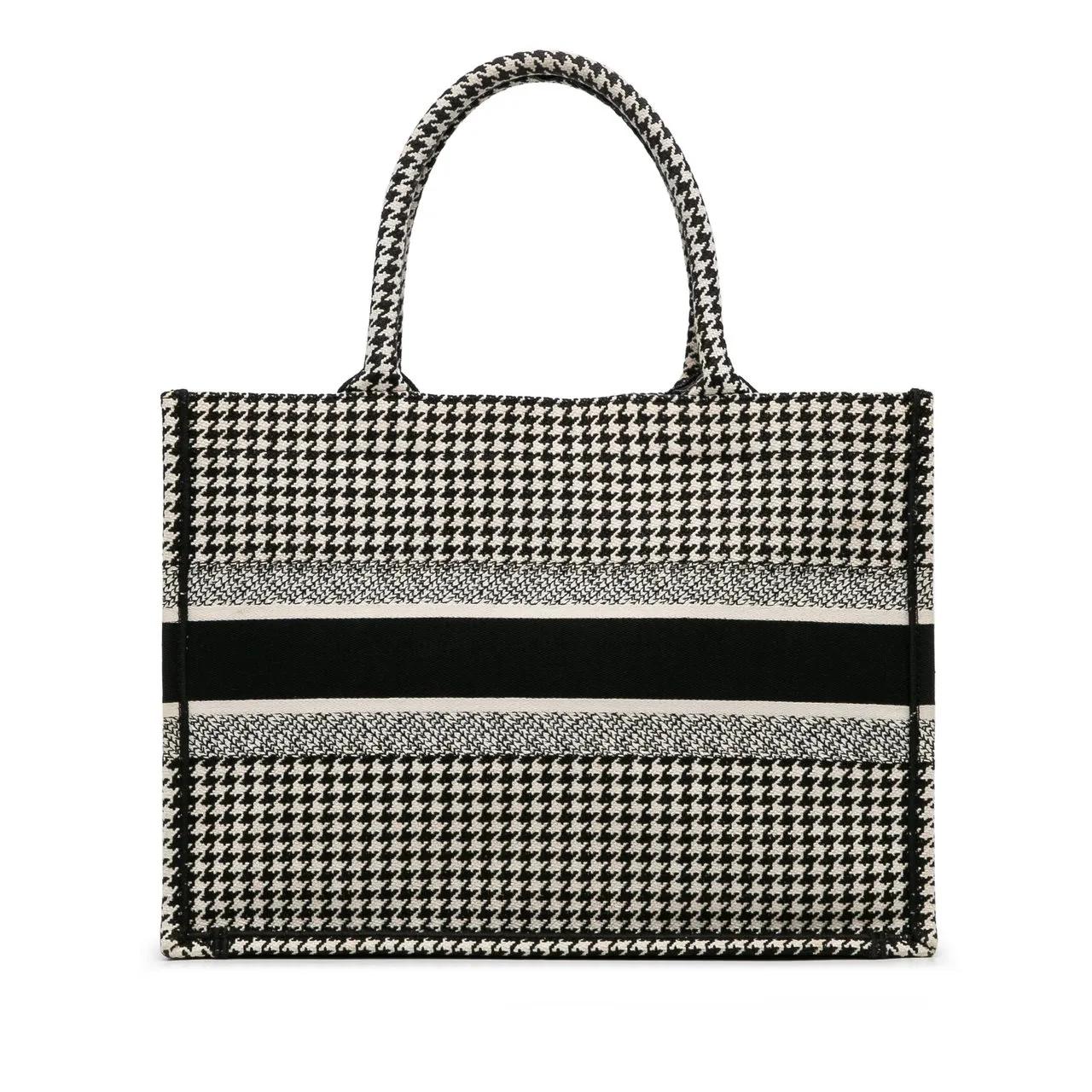 Thumbnail - Christian Dior Shopper - Medium Houndstooth Book Tote - Gr. unisize - in Schwarz - für Damen