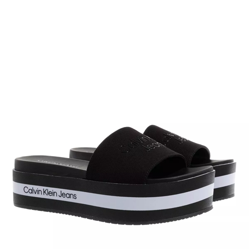 Calvin Klein Flat Sandal Black Slip-in skor