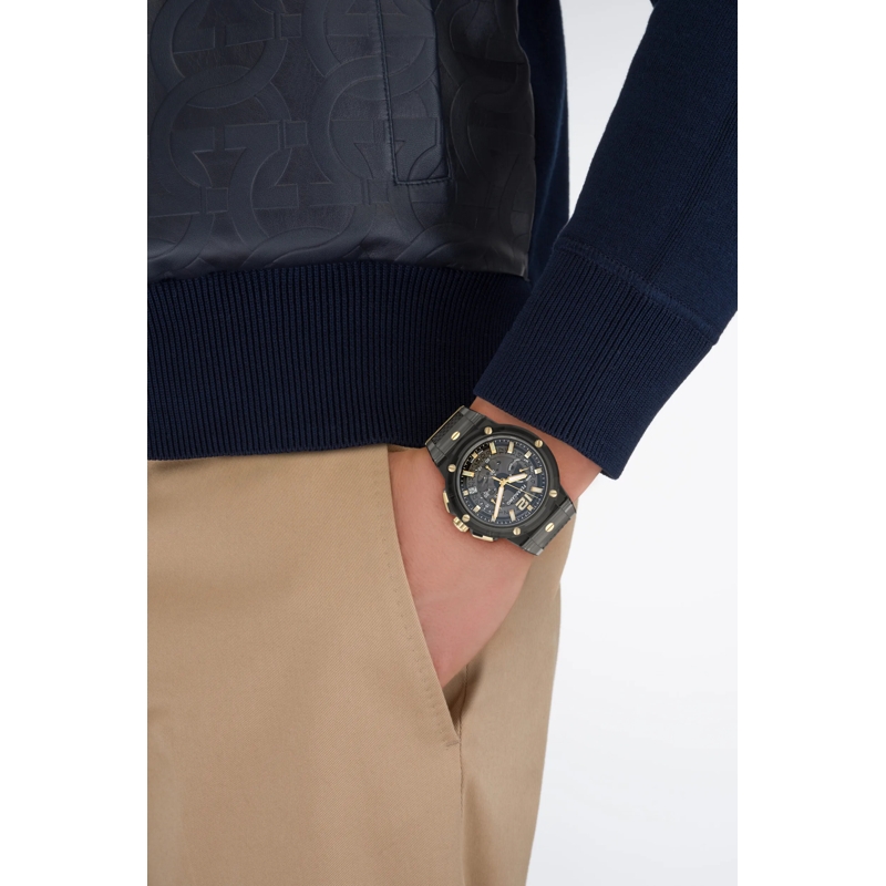 Salvatore Ferragamo Quarzuhr Quarz-Analoguhr 5T-F-80 Translucent schwarz(Image 3)