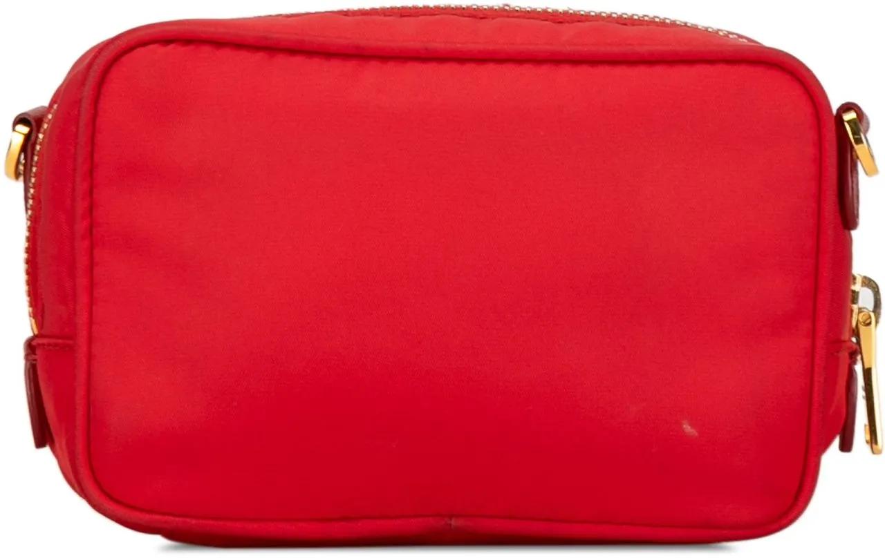 Prada Hobo bags Tessuto Fiocco Bow Crossbody in rood